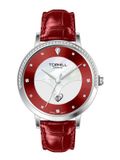 ĐỒNG HỒ TOPHILL TE062L.MR1787 Nữ Máy quartz (pin) Dây da Kính sapphire 3ATM