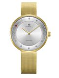 ĐỒNG HỒ TOPHILL TS006L.S2637 Nữ Dây lưới Máy Quartz (pin) Kính Sapphire Size 33mm 3ATM