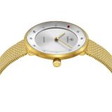 ĐỒNG HỒ TOPHILL TS006L.S2637 Nữ Dây lưới Máy Quartz (pin) Kính Sapphire Size 33mm 3ATM