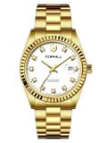 ĐỒNG HỒ TOPHILL TW095G. S2238 Nam dây thép 316L Máy automatic Kính sapphire 5ATM
