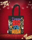  TOTE BAG - WINGS - "DREAM BIG FLY HIGH" COLLECTION 