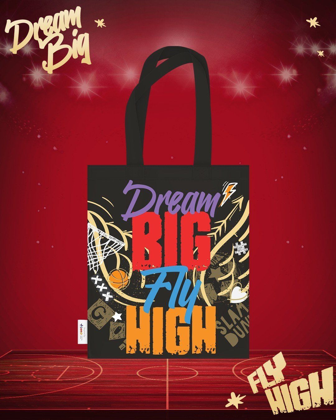  TOTE BAG - WINGS - "DREAM BIG FLY HIGH" COLLECTION 