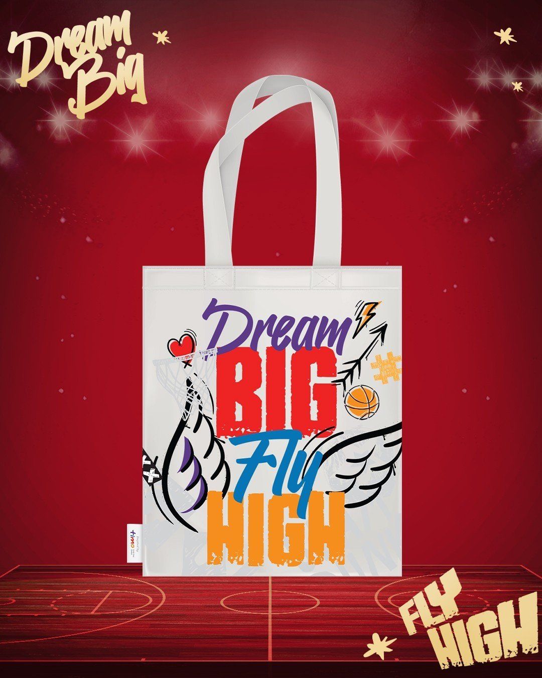  TOTE BAG - WINGS - "DREAM BIG FLY HIGH" COLLECTION 