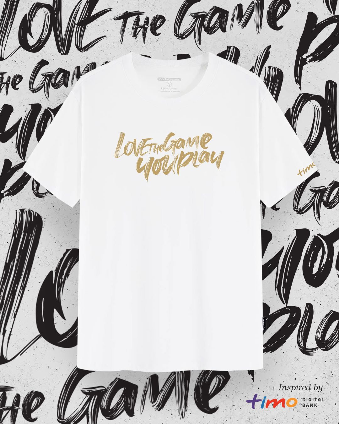  T- SHIRT LOVE THE GAME YOU PLAY - WHITE VERSION EDITION 