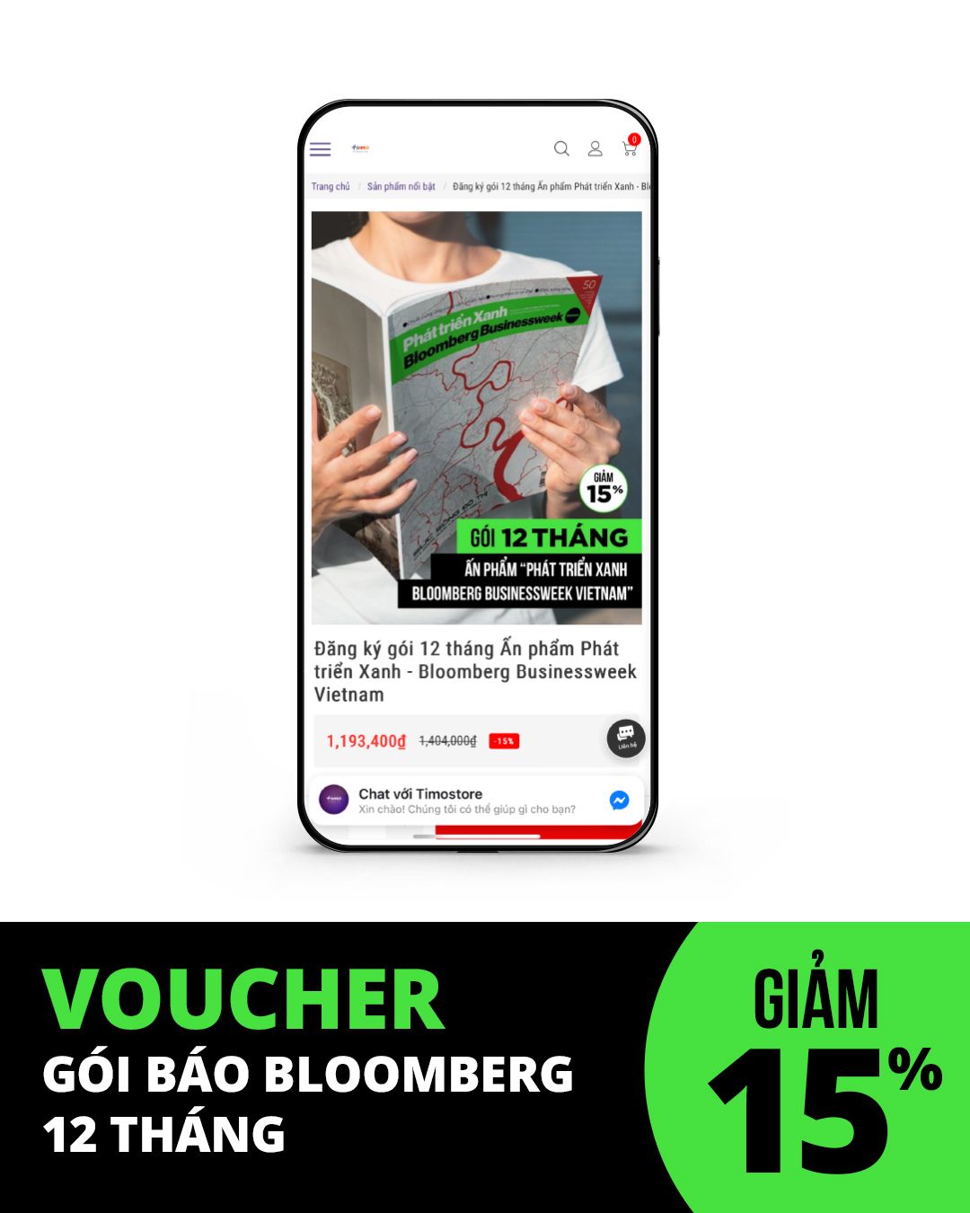  Voucher Gói báo 12 tháng Ấn phẩm Phát triển Xanh - Bloomberg Businessweek Vietnam 