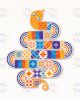 Sticker UV DTF Tỵ sự hanh thông 7cm (1 cái)