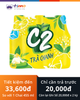Trà C2 Chanh Chai 455 ml (Lốc 6 Chai)