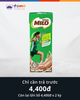 Sữa Lúa Mạch Milo Ít Đường (Hộp 180ml)