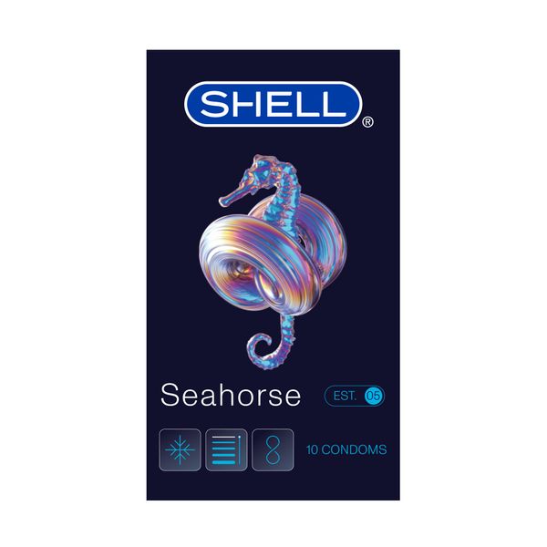  Bao cao su Shell Seahorse - Kéo dài thời gian - Hộp 10 cái 