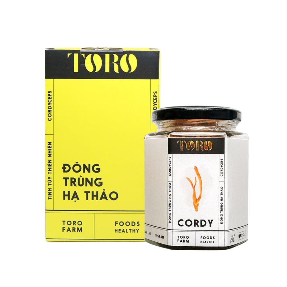 Đông trùng hạ thảo Toro - Sấy thăng hoa nguyên sợi, cải thiện chức năng sinh lý - Hũ 10g