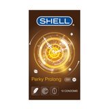  Bao cao su Shell Perky Prolong - Siêu mỏng, kéo dài thời gian, hương cà phê - Hộp 10 cái 