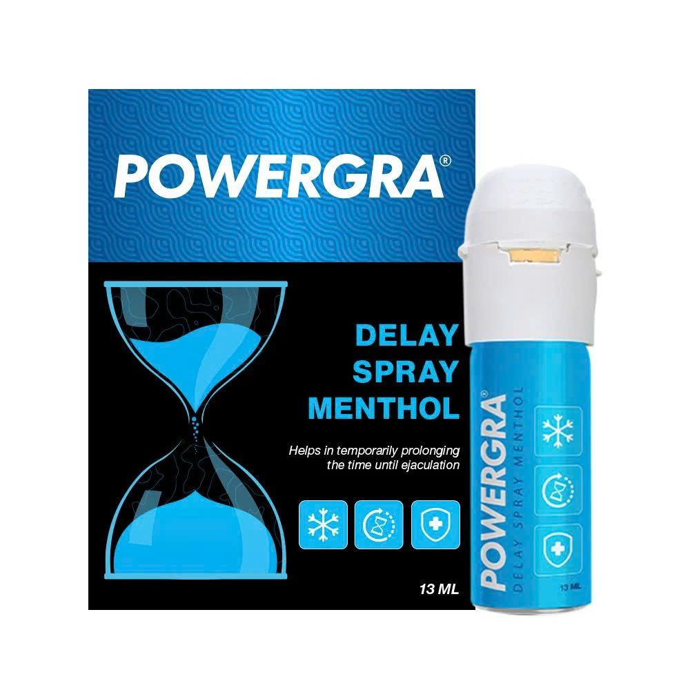 Chai xịt Mỹ Powergra Delay Spray Menthol kéo dài thời gian - Chai 13ml
