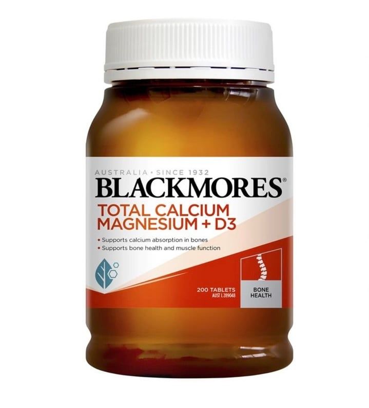 Blackmores Total Calcium Magnesium + D3 Bone Health Vitamin 200 Tablets