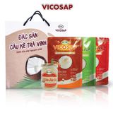  Kẹo Dừa Sáp Nguyên Chất 100g - VICOSAP ĐẶC SẢN TRÀ VINH 