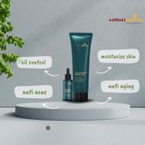  Combo sửa rửa mặt+ serum sạch sâu ngừa mụn hiệu quả HAKINIKA 