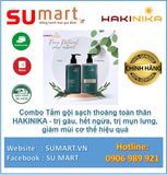  Combo Tắm gội sạch thoáng toàn thân HAKINIKA - trị gàu, hết ngứa, trị mụn lưng, giảm mùi cơ thể hiệu quả 