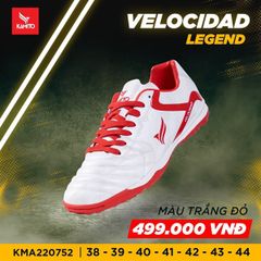 Giày Đá Banh Kamito Velocidad Legend - Trắng Đỏ