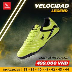 Giày Đá Banh Kamito Velocidad Legend - Vàng Chanh