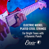  Dây đàn Guitar điện Elixir 19052 | Nickel Plated OPTIWEB Light 