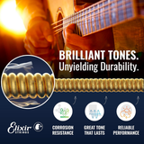  Dây đàn Guitar Acoustic ELIXIR 16027 | Phosphor Bronze Nanoweb | Size 11-52 