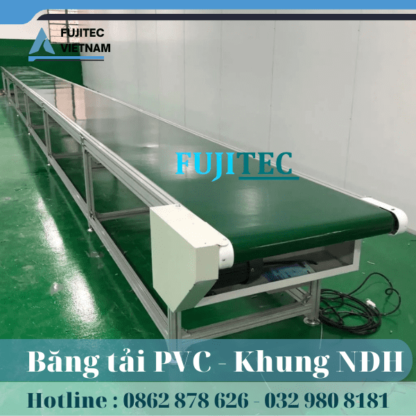  Băng Tải PVC - Khung Nhôm Định Hình 