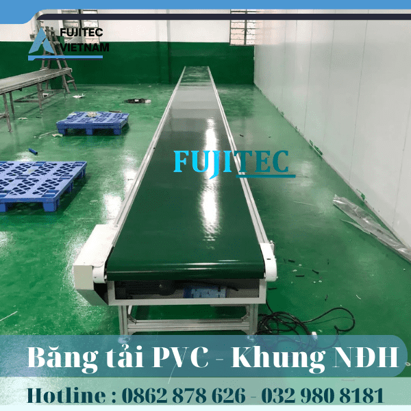  Băng Tải PVC - Khung Nhôm Định Hình 