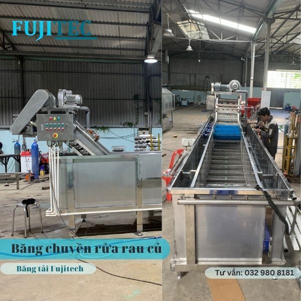  BĂNG CHUYỀN RỬA RAU CỦ 