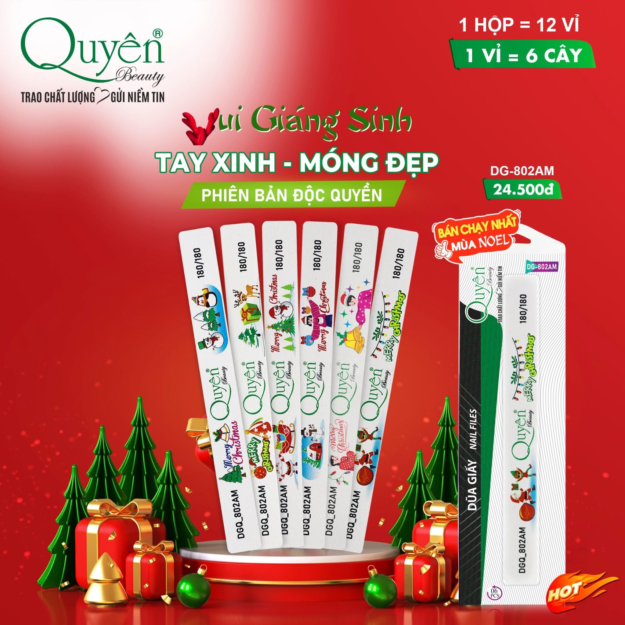 Quyên Beauty Premium Colored Paper File DGQ-802AM