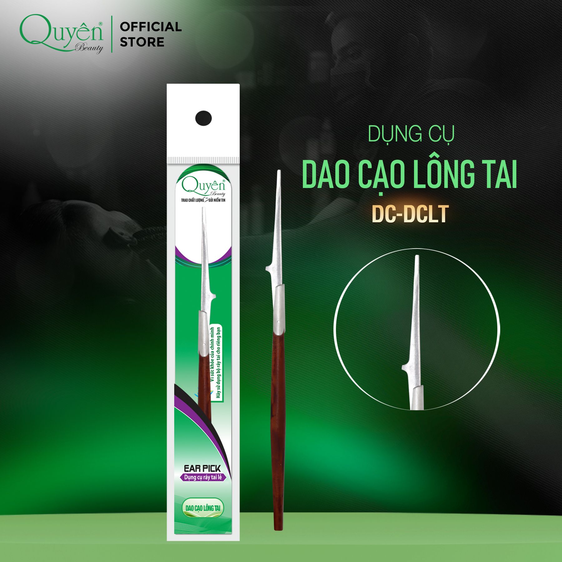 Dao Cạo Lông Tai Quyên (Dụng Cụ Ráy Tai)