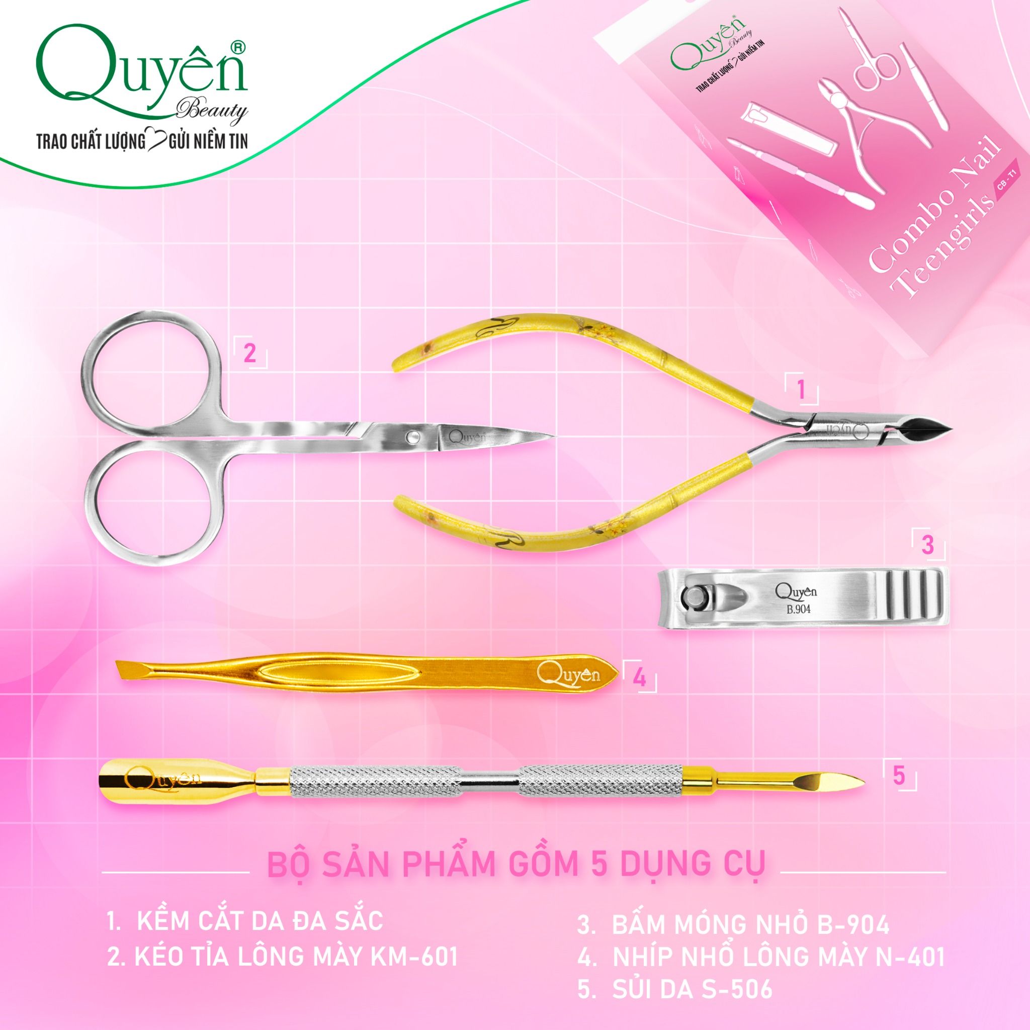 Combo Nail Teengirls CB-T1 Quyên