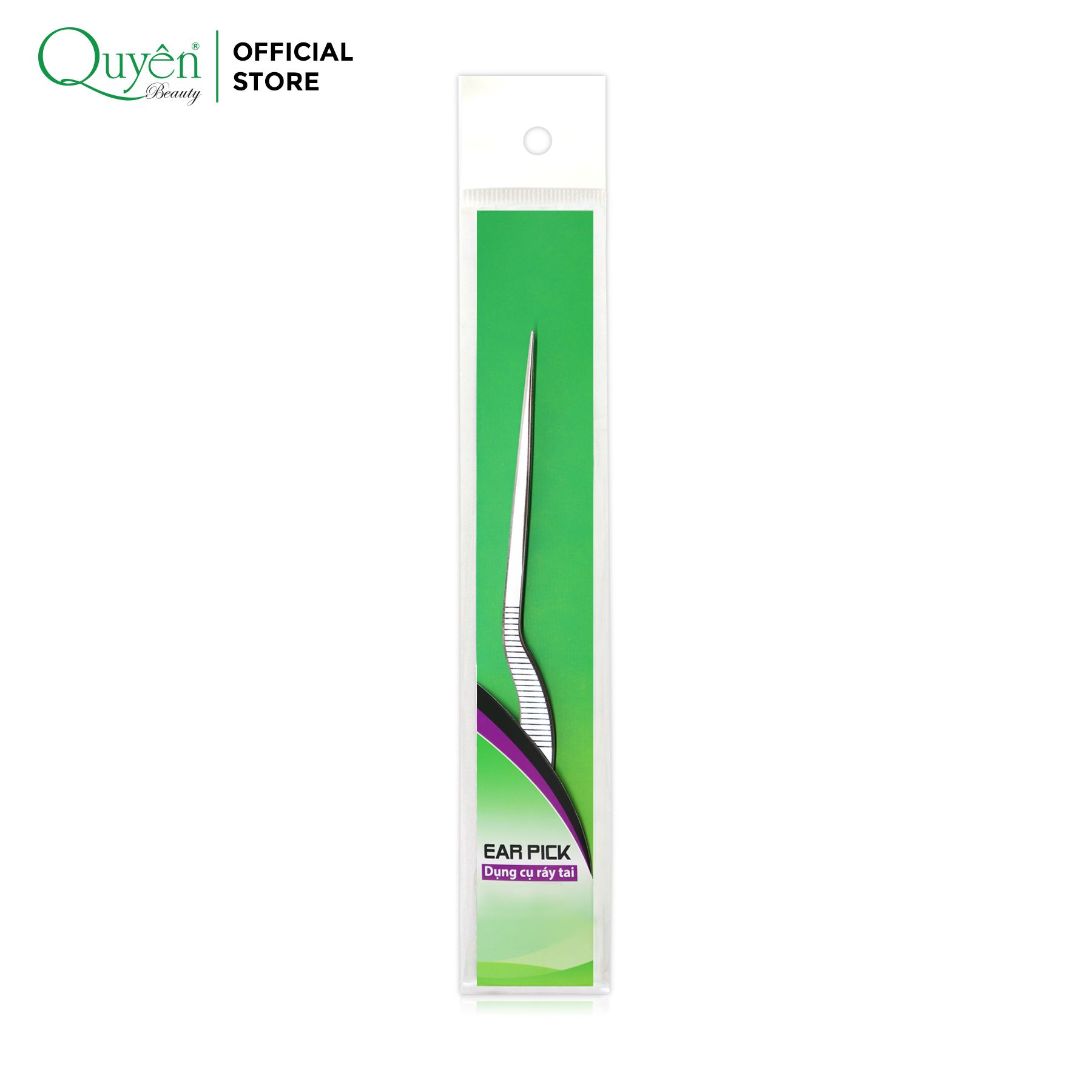 Tweezers grabbing earwax - stainless steel