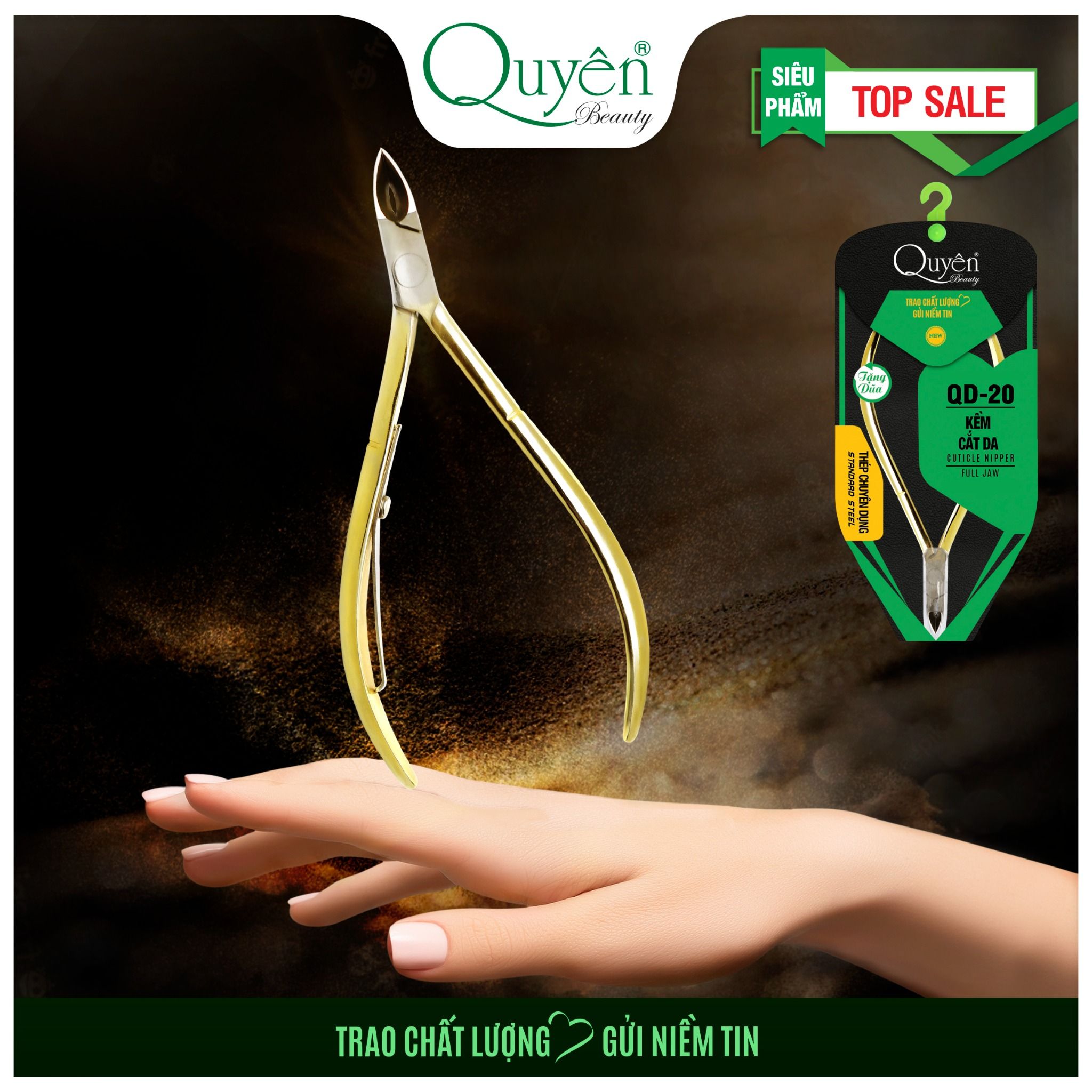 Kềm Cắt Da Quyên Thép Chuyên Dụng Mạ Vàng QD-20