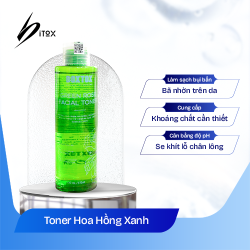 Nước hoa hồng kháng viêm ngừa mụn - Green Rose Facial Toner Bitox