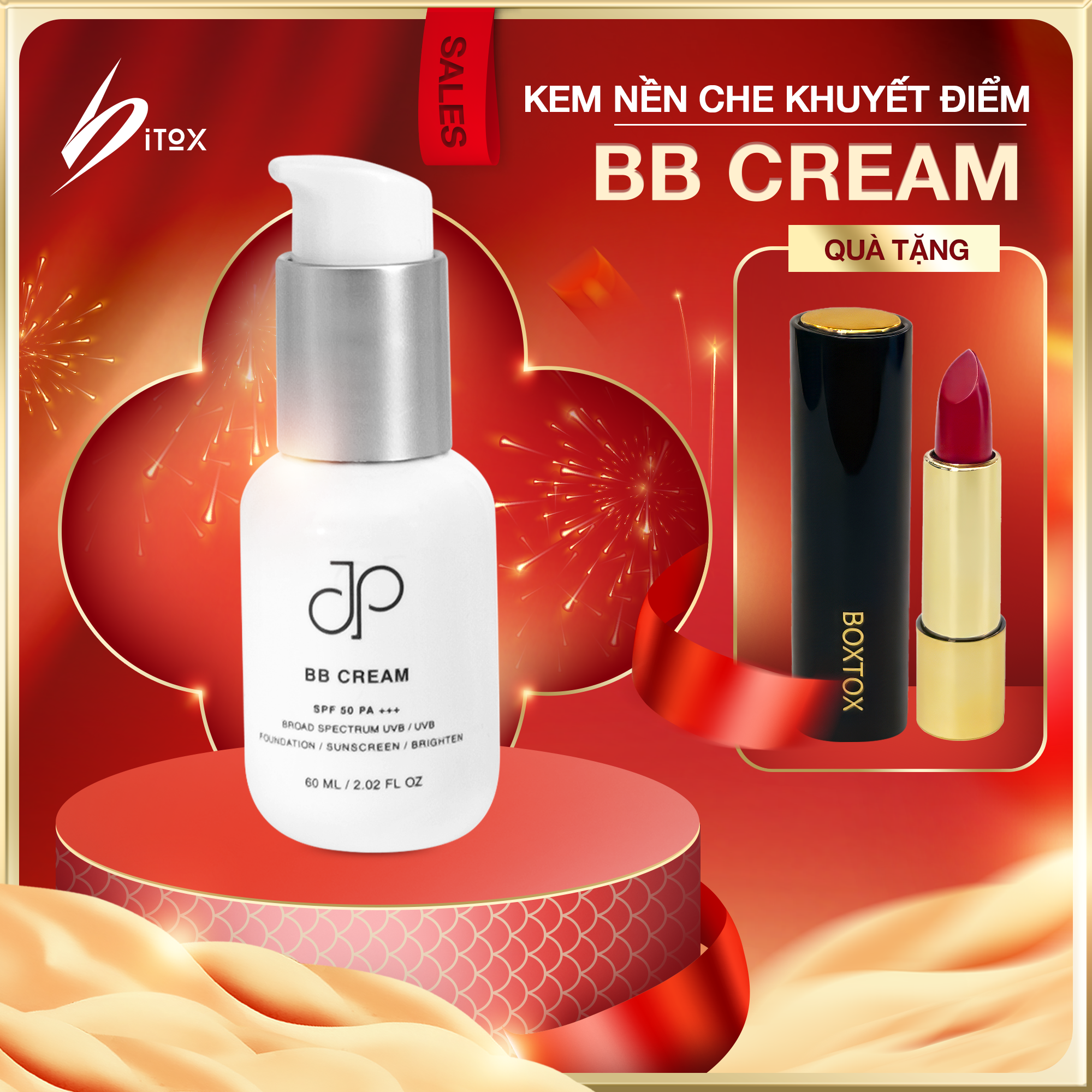 Kem nền chống nắng SPF50 PA+++