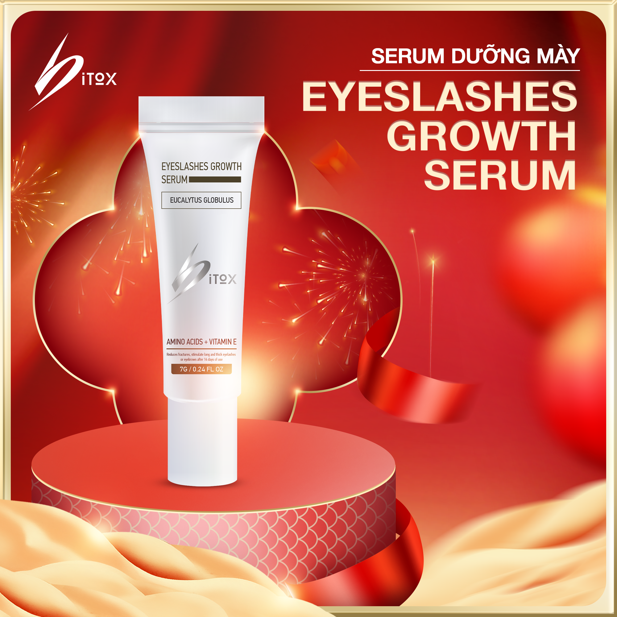 Serum Dưỡng Mày Dưỡng Mi Bitox Pharma - Eyslash Growth Serum