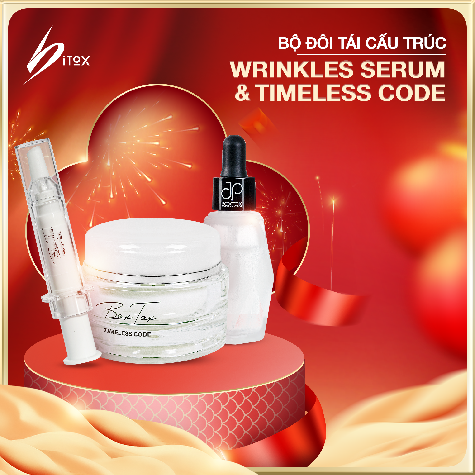 Bộ Ba Dưỡng Chất Xóa Nhăn Phục Hồi Da Lão Hóa