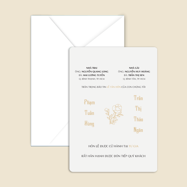  Thiệp cưới Firio - Thiệp cưới hiện đại - Thiết kế thiệp cưới in sẵn The Couple 