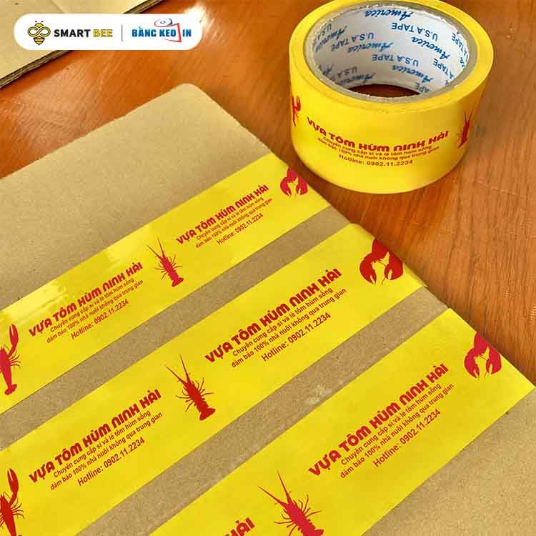 Băng Keo In Theo Yêu Cầu Cho Công Ty Thủy Sản