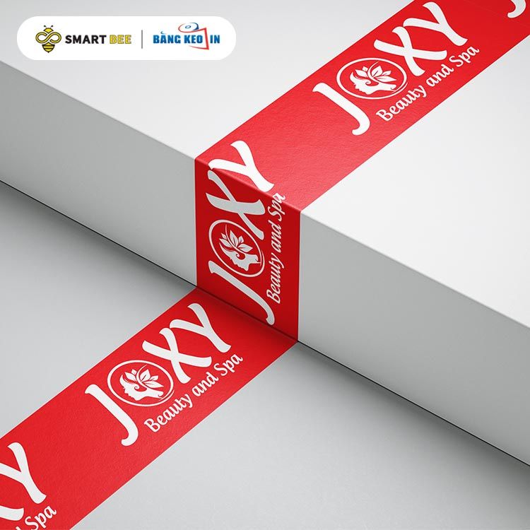 Băng Keo In Xanh Dương và Đỏ 48mmx72met - Sự Lựa Chọn Hoàn Hảo Cho Đóng Gói Mỹ Phẩm Xách Tay!