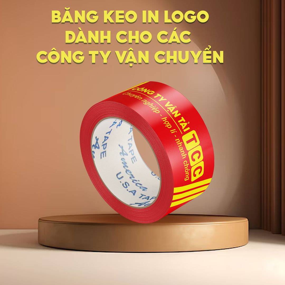 BĂNG KEO IN LOGO CHO CÔNG TY VẬN CHUYỂN