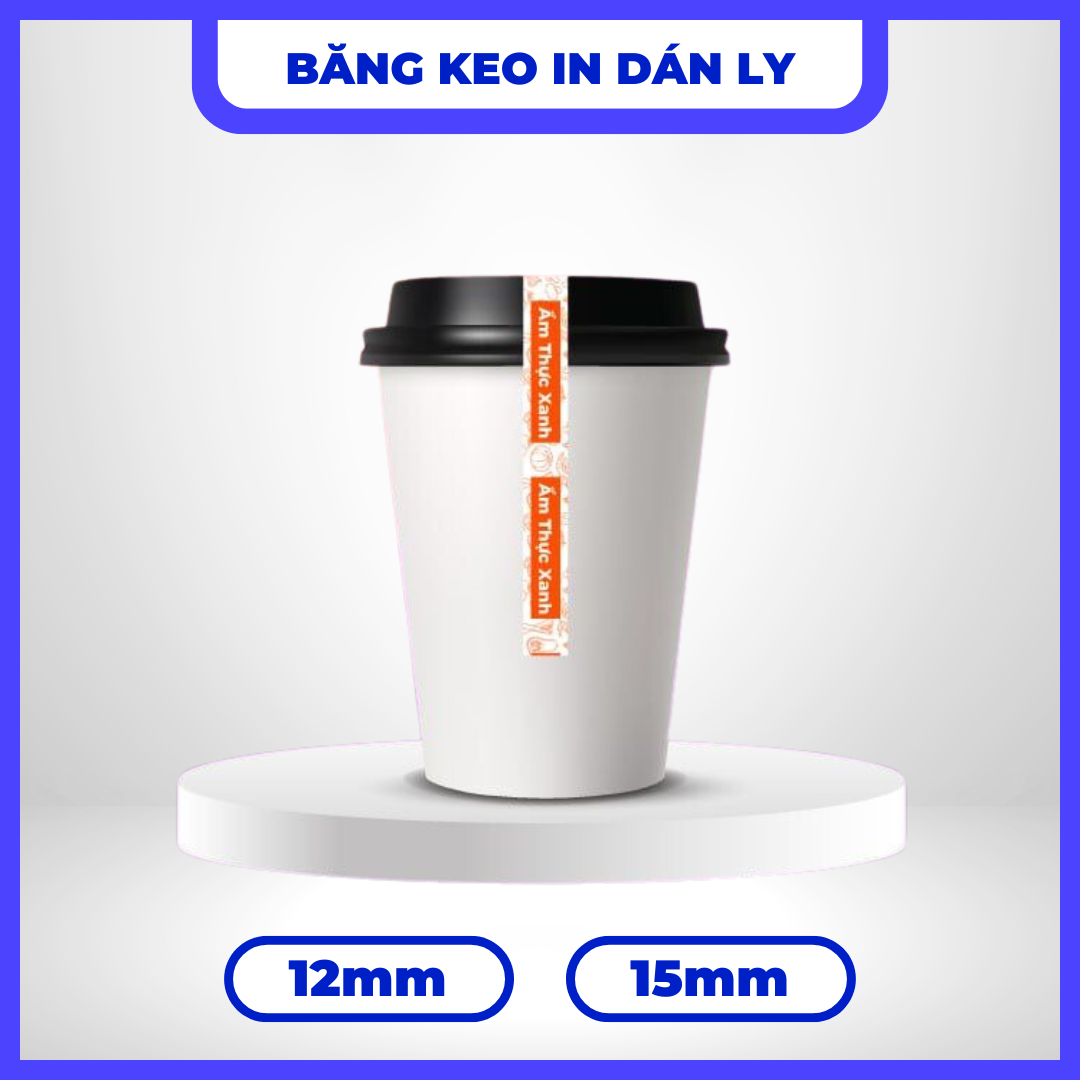Băng keo dán ly mẫu 10