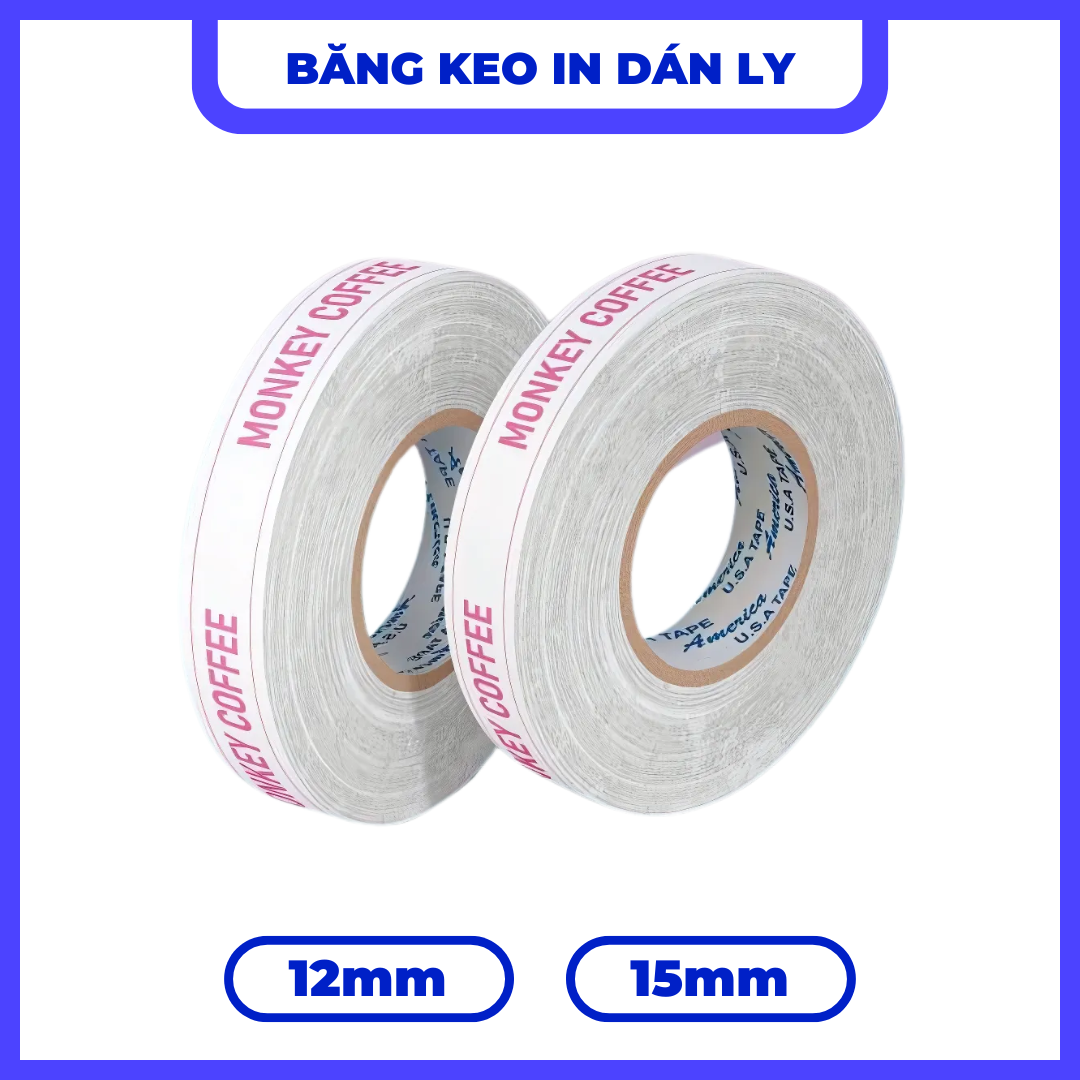 BĂNG KEO IN DÁN LY - MẪU 06 | NỀN TRẮNG CHỮ HỒNG THU HÚT
