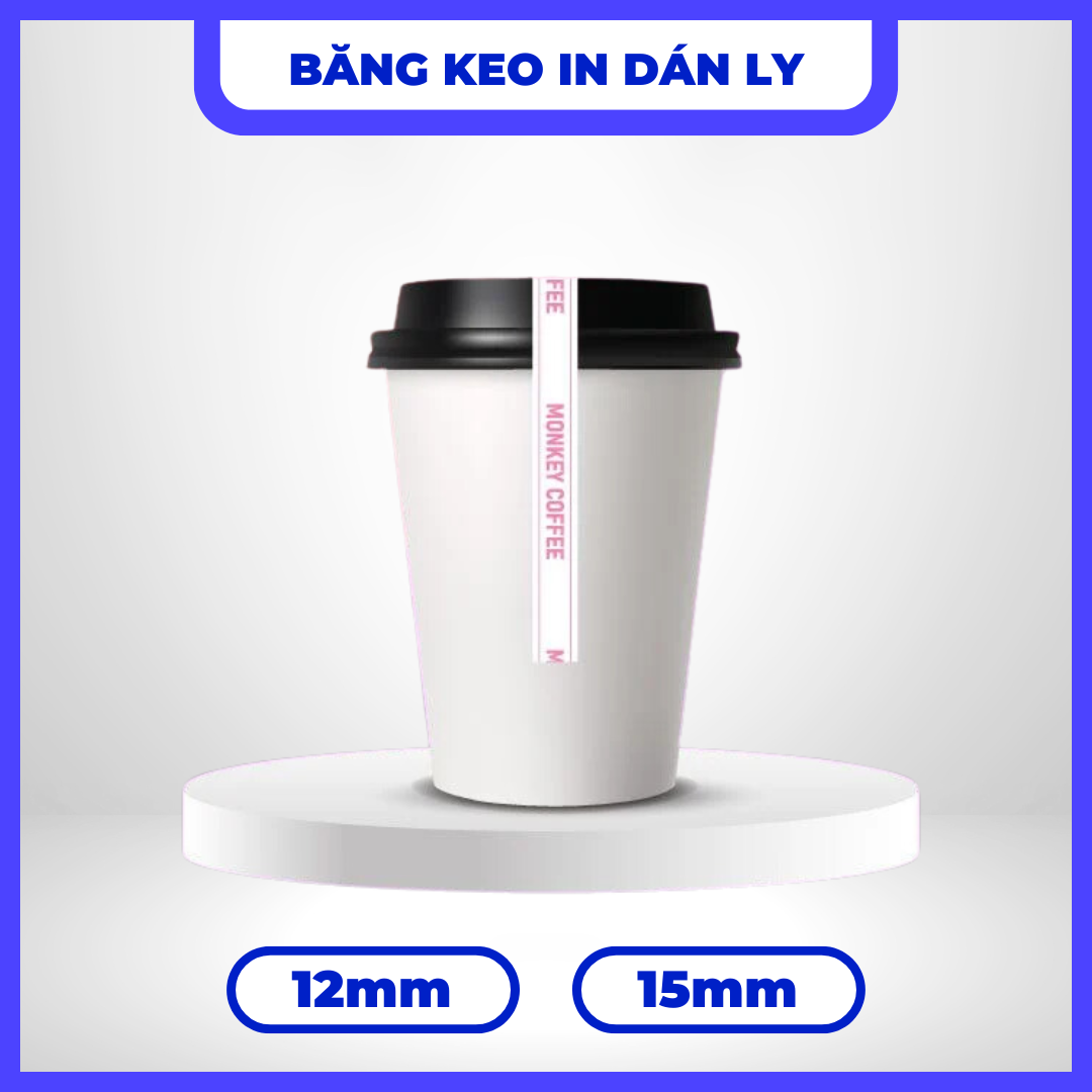 BĂNG KEO IN DÁN LY - MẪU 06 | NỀN TRẮNG CHỮ HỒNG THU HÚT