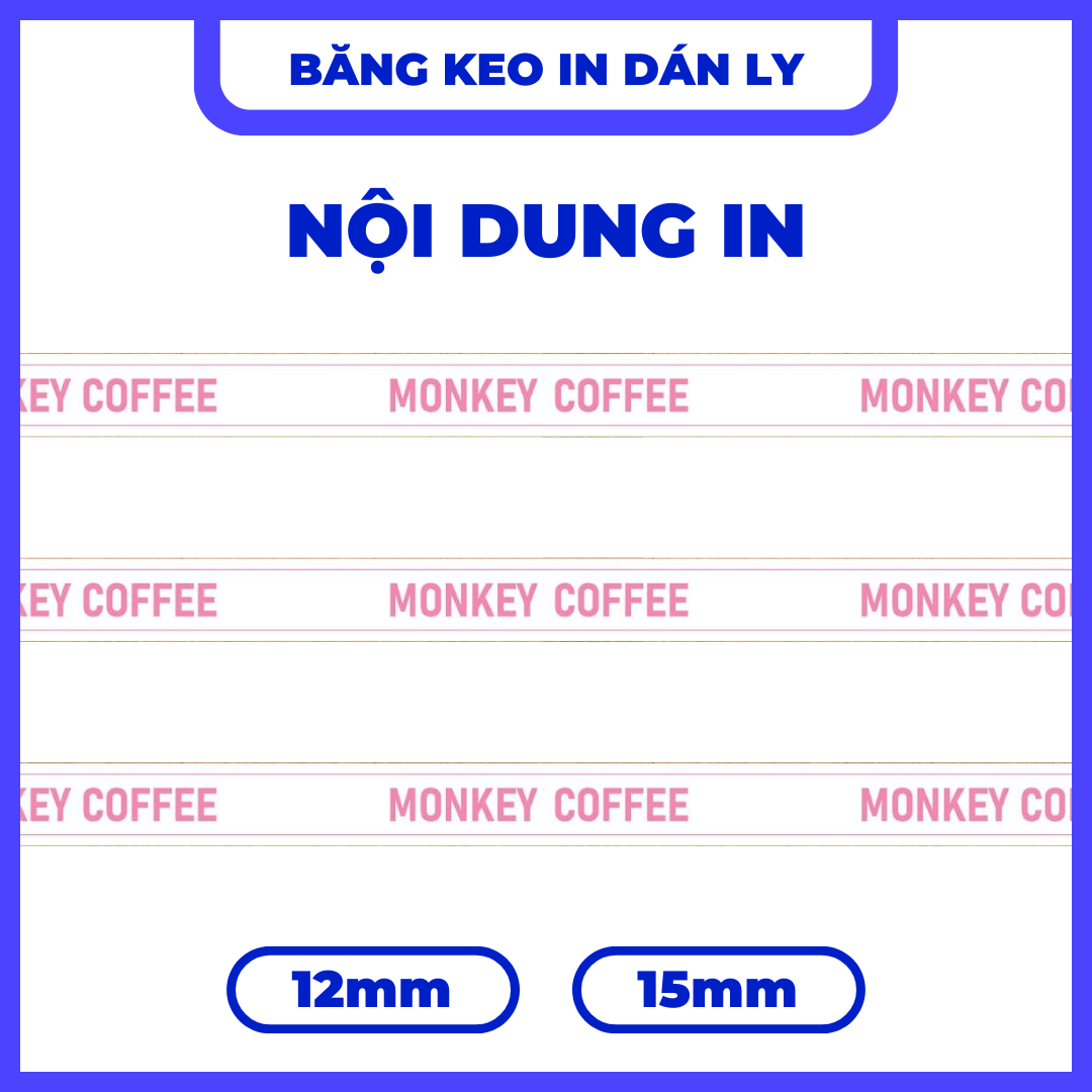 BĂNG KEO IN DÁN LY - MẪU 06 | NỀN TRẮNG CHỮ HỒNG THU HÚT