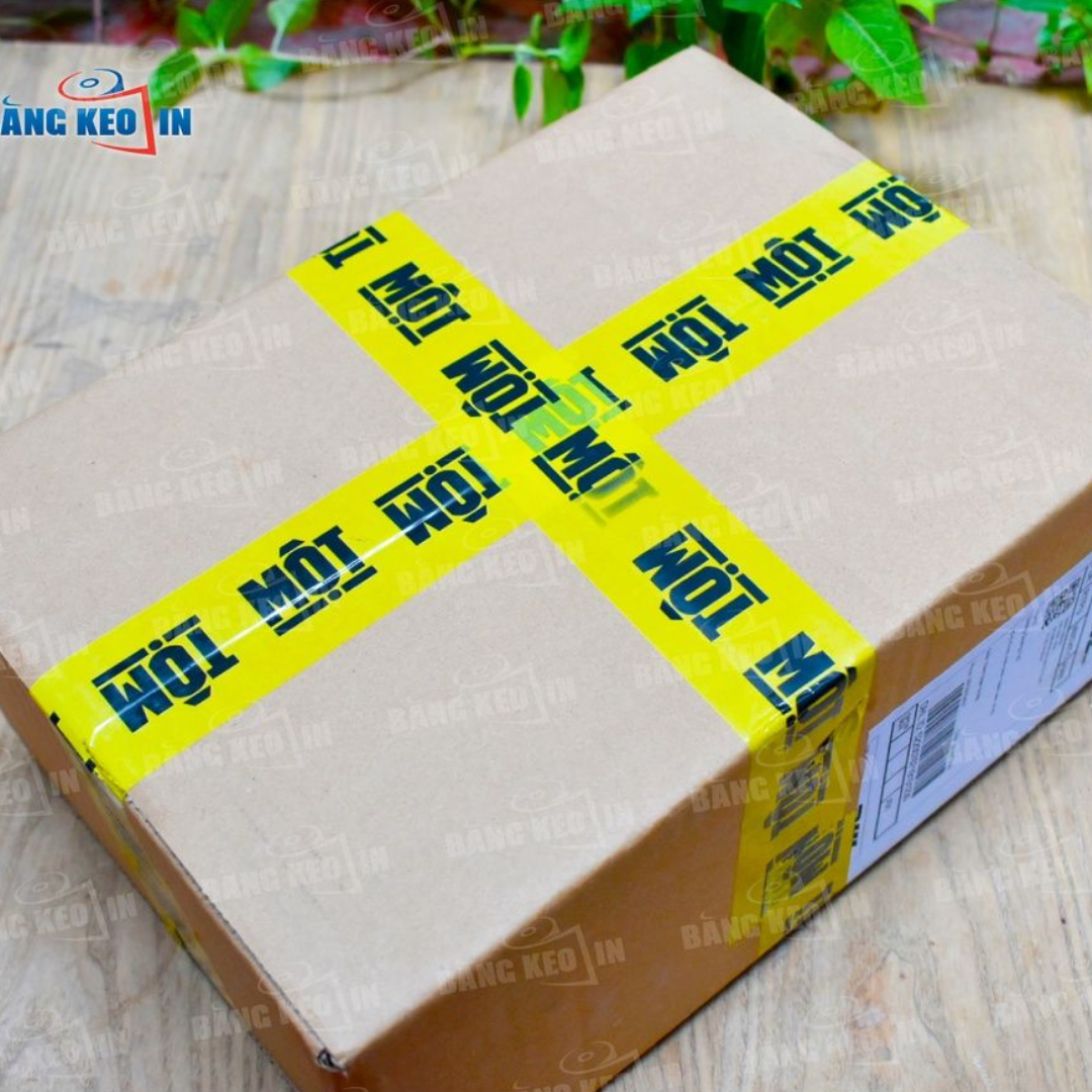 Băng keo in logo màu VÀNG