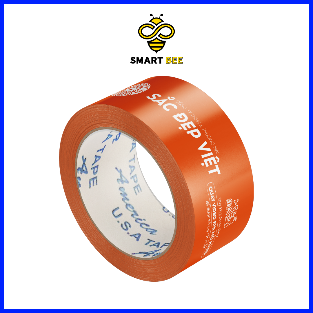 BĂNG KEO IN LOGO MÀU CAM GIÁ SỈ - NỔI BẬT THƯƠNG HIỆU VỚI SẮC CAM ẤN TƯỢNG