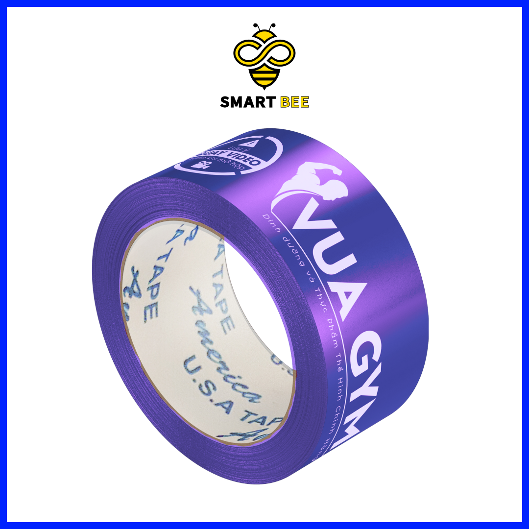 Băng keo màu TÍM in logo theo yêu cầu