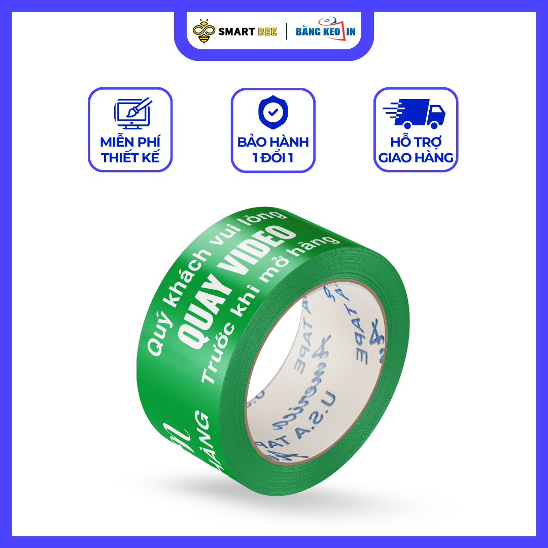 BĂNG KEO IN SẴN VUI LÒNG QUAY VIDEO KHI MỞ HÀNG 48MM