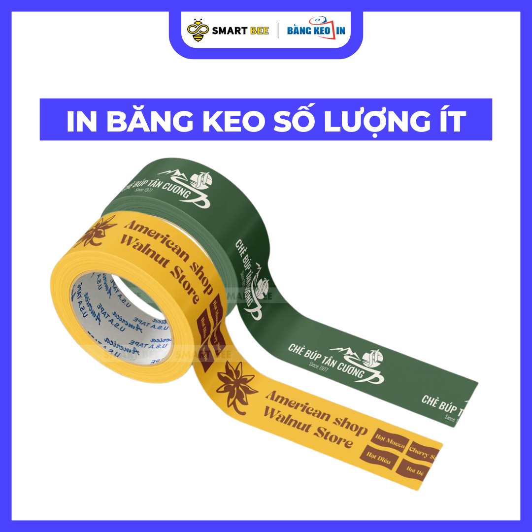 BĂNG KEO IN SỐ LƯỢNG ÍT THEO YÊU CẦU