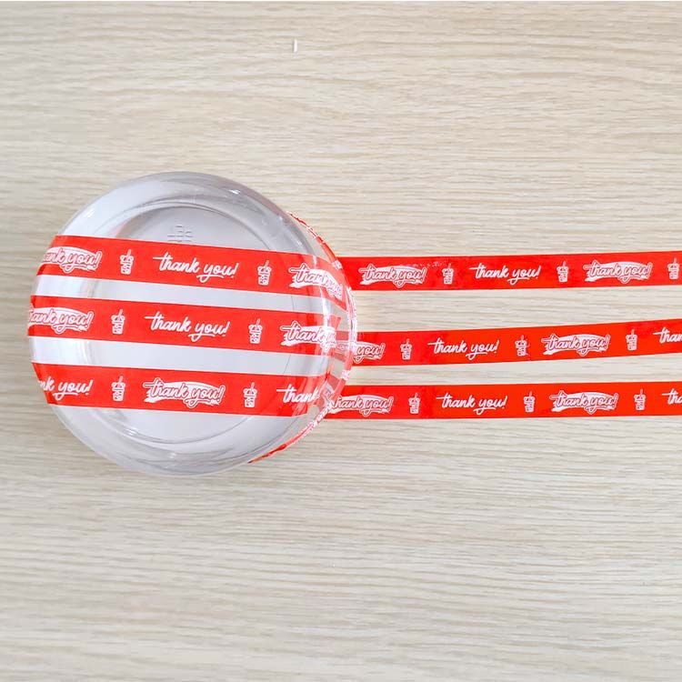 Băng Keo In Thank You 12MM Nền Đỏ Chữ Trắng